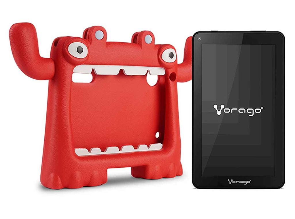 Tablet 7" Pad 7 V6 Kids Vorago 32GB 2GB RAM Con Funda Roja