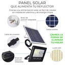 Reflector Con Panel Solar Elegate LED.23.200W+HOLD.LED.23.200W Luz Blanca