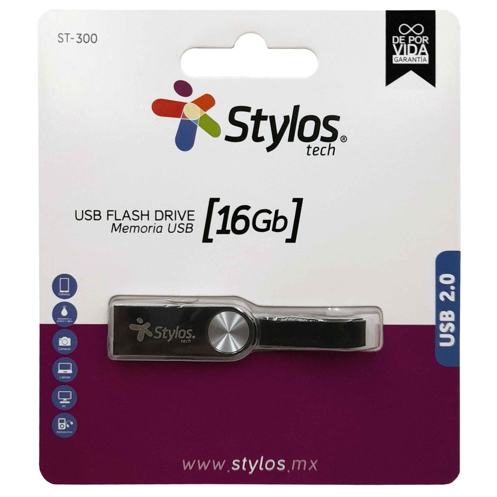 USB 16GB STYLOS STMUS316B ST300