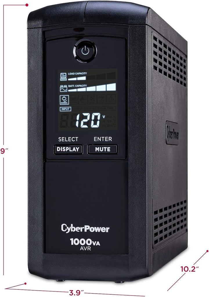 No Break CP1000AVRLCD Cyberpower 1000VA 600W
