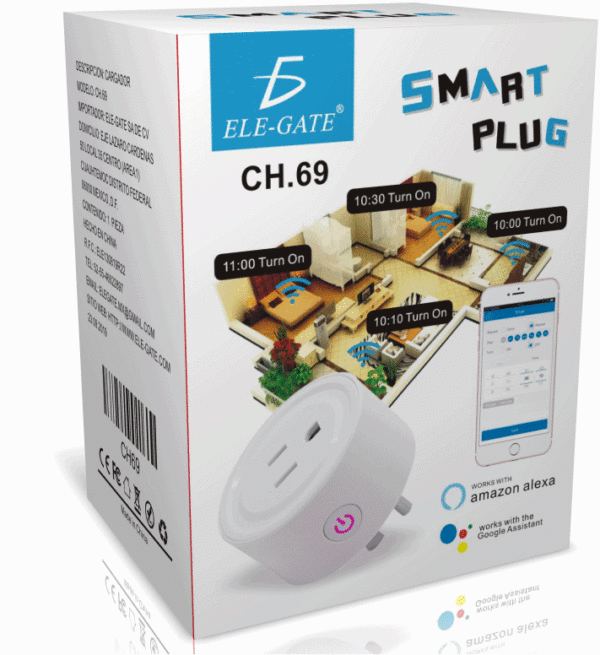 Smart Plug Wifi Contacto Inteligente CH.69 App Led Socket Apagador