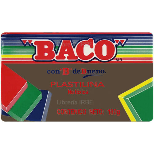 Paquete C/10 Plastilina Baco Barra Cafe