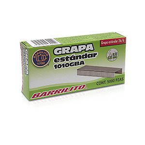 Paquete C/4 Grapas Barrilito Estandar 1010 Caja C/5000