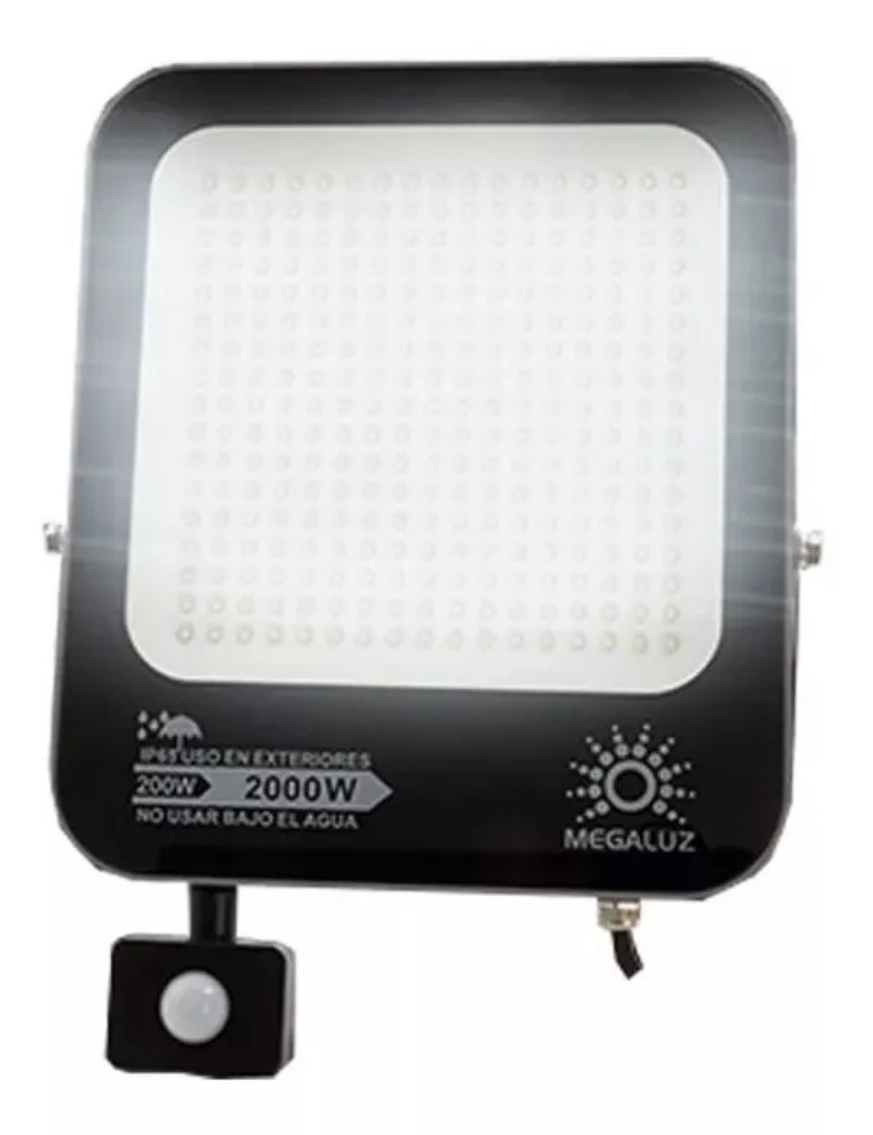 Reflector R36W200 200W Sensor De Movimiento Ajustable Megaluz (C.5)