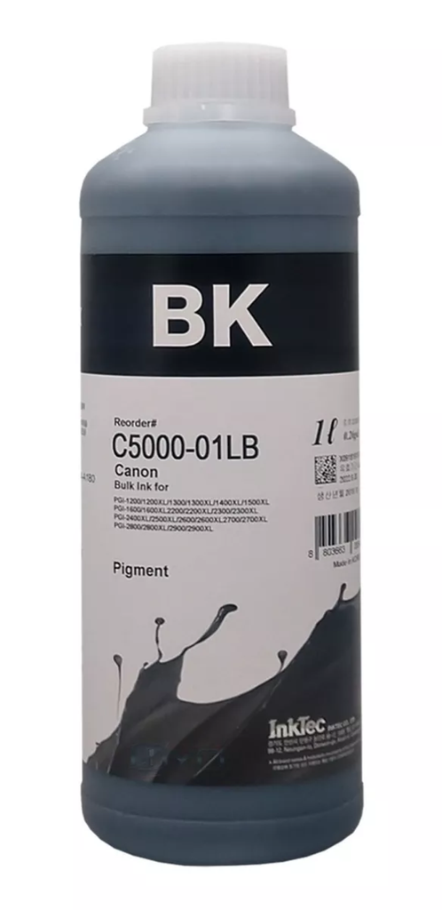 Tinta Inktec C5000 Negra Pigmentada Comp. Canon 1L