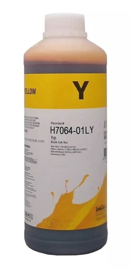 Tinta Inktec H7064 Yellow comp. Hp Dye 1 L