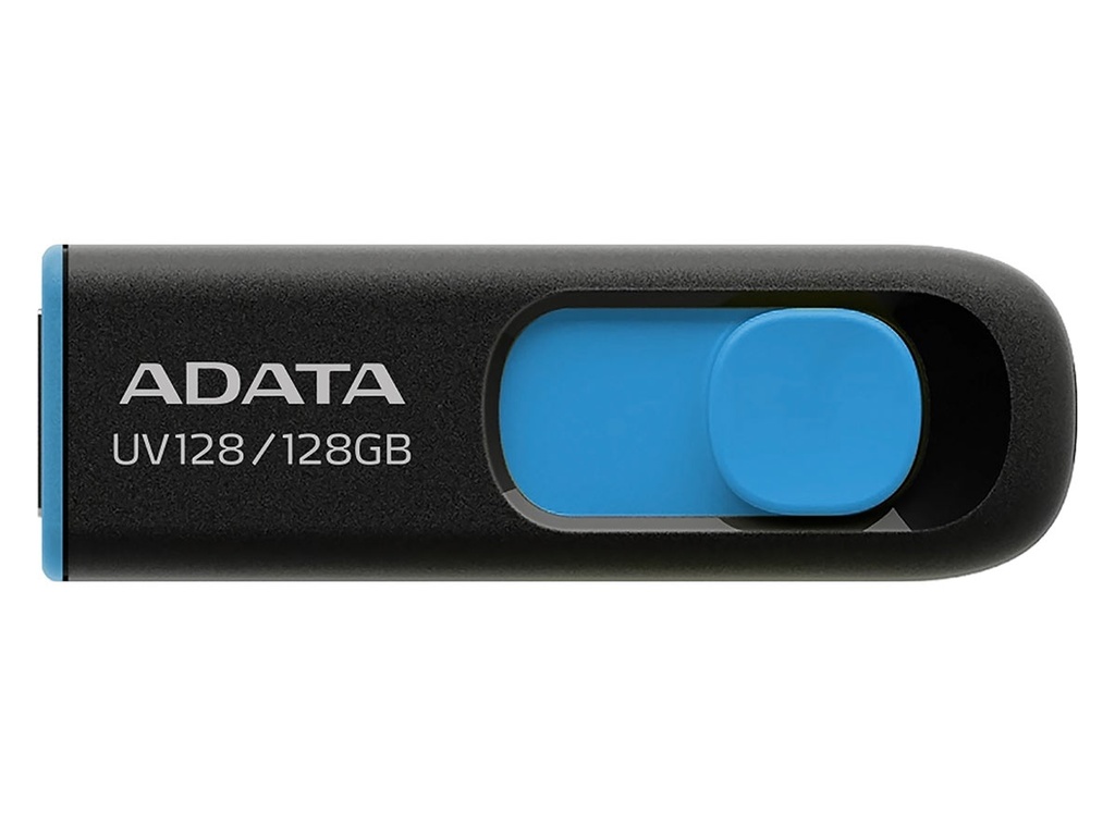 USB 128GB Adata UV128 Negro con Azul