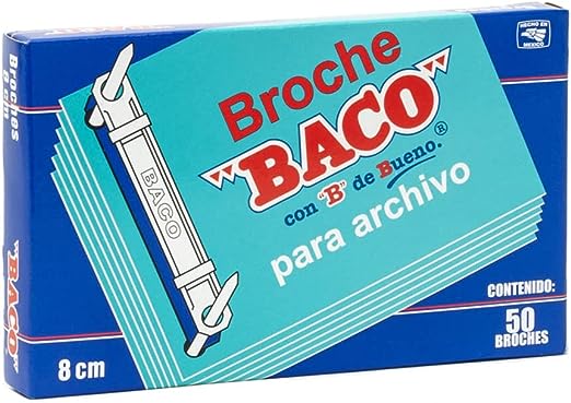 Broche Baco 8CM Caja C/50