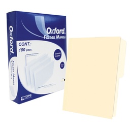 [M750/M757] Paquete C/100 Folder Carta Oxford 0087CAR