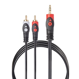 [11-1401] Cable Estéreo 11-1401 Plug 3.6 mm a Dos Plus RCA Mitzu
