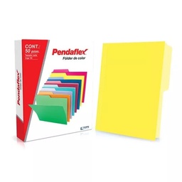 [PAQ50-C00501/2AM] Paquete C/50 Folder Pendaflex Carta Amarillo Fuerte