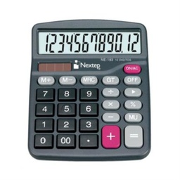 [NE-183] Calculadora 12 Dígitos Semi Escritorio Bateria/Solar NE-183 Nextep