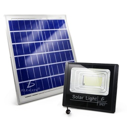 [LED.23.300W] Reflector Led 300w Con Panel Solar-Control Luz Blanca Exterior