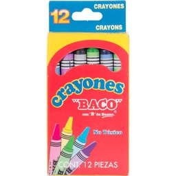 [PAQ5-CY008] Paquete C/5 Cajas Crayones Baco Triangular C/u 12 pzas