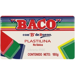 [PAQ10-PL012] Paquete C/10 Plastilina Baco Barra Blanca