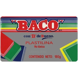 [PAQ10-PL011] Paquete C/10 Plastilina Baco Barra Gris