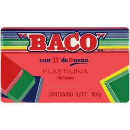[PAQ10-PL006] Paquete C/10 Plastilina Baco Barra Rojo