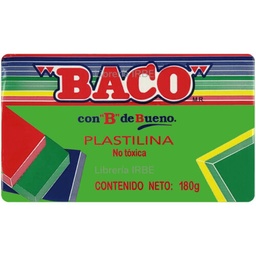 [PAQ10-PL007] Paquete C/10 Plastilina Baco Barra Verde Claro