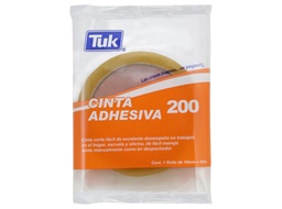 [PAQ4-200TRA18X65] Paquete C/4 Cinta Adhesiva Tuk 200 Transparente 18mm x 65m