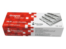 [PAQ5-NE118] ​Paquete C/5 Grapas Estándar 26/6 C/5000 NE-118 Nextep