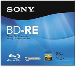 [DVDBRSORW] Blu Ray Regrabable Sony 25 Gb Rw BD-RE