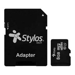 [STMSD81B] Micro SD 8Gb Stylos STMSD81B C/ Adaptador