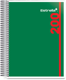 [0208] Cuaderno Profesional Estrella Star Max Cuadro 7mm 200 Hojas (C.22)