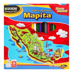 [7501147444212] Colores DIXON Mapita 442 C/24 Largos