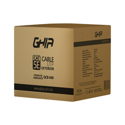 [GCB-040] BOBINA DE CABLE EXTERIOR GCB-040 GHIA CAT53 SIN GEL UTP CCA 305M 1000FR